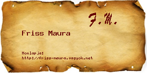 Friss Maura névjegykártya